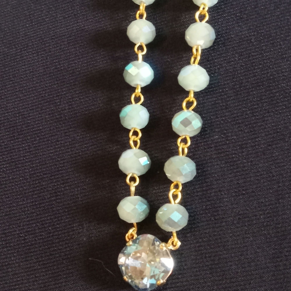Swarovski crystal necklace with crystal beads from Victoria Lynn.
